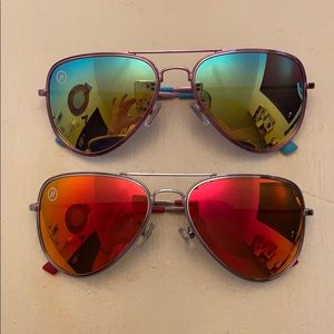 Blenders mirrored aviator sunglasses
